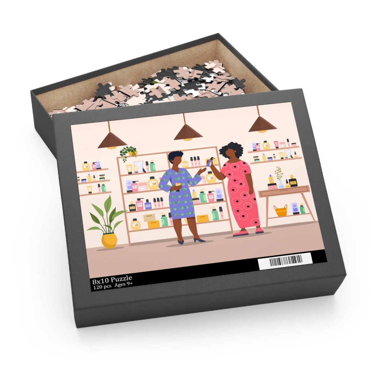 Beauty Shop Vibes Puzzle - Afrocentric Art by The Trini Gee