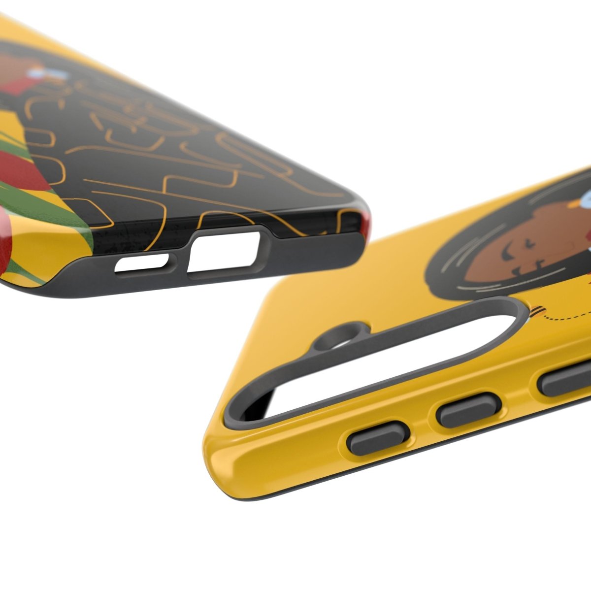 Bees and Tulips Phone Case - Afrocentric Art by The Trini Gee