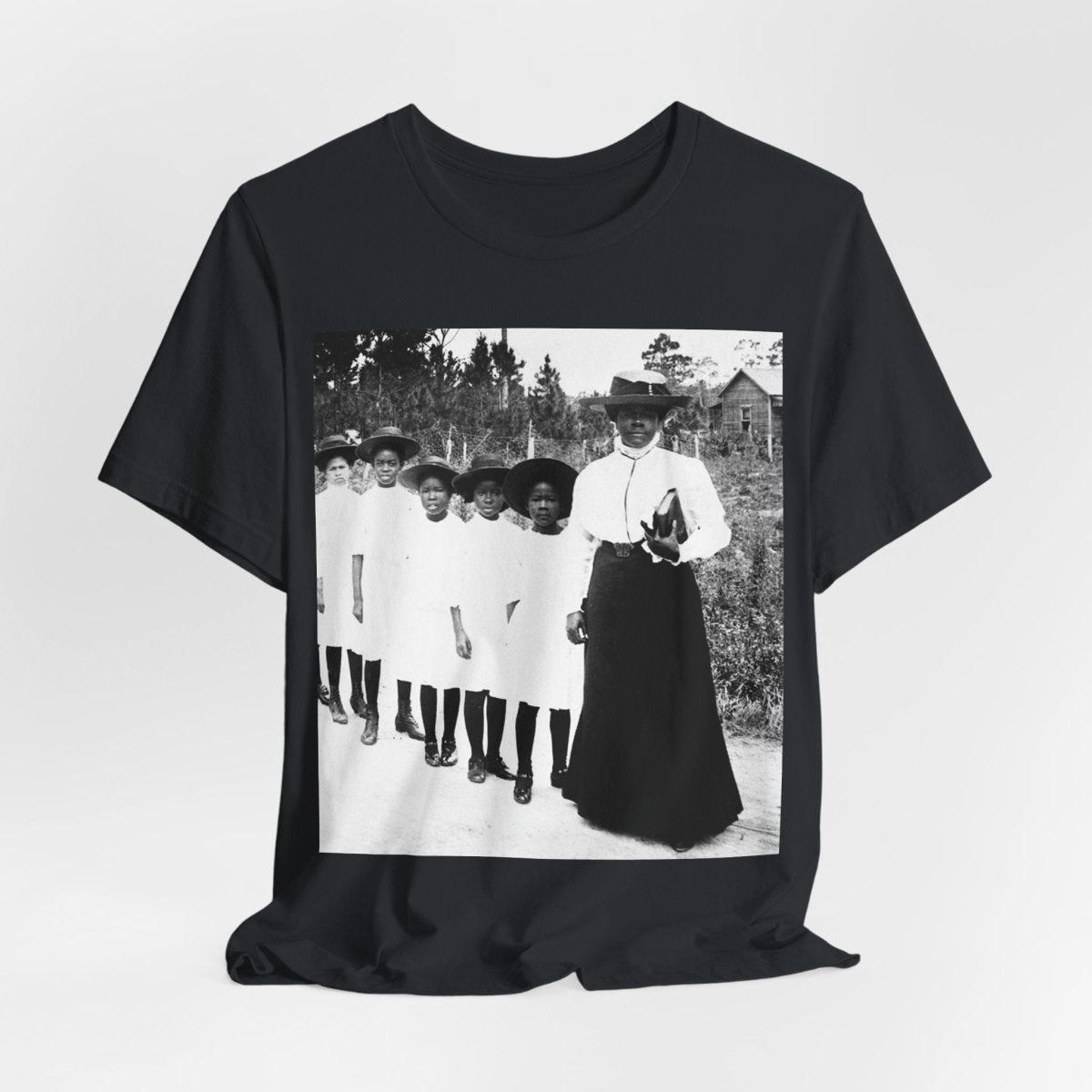Bethune Girls in Line Shirt - Afrocentric Art by The Trini Gee