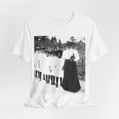 Bethune Girls in Line Shirt - Afrocentric Art by The Trini Gee