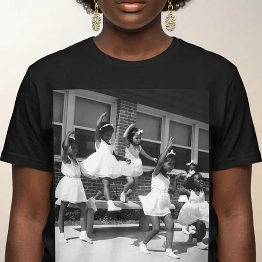 Bethune Girls in Line Shirt - Afrocentric Art by The Trini Gee