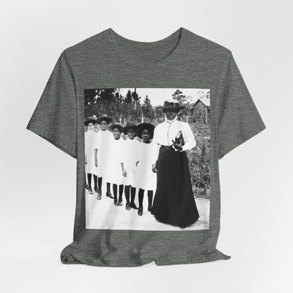 Bethune Girls in Line Shirt - Afrocentric Art by The Trini Gee