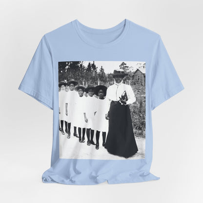 Bethune Girls in Line Shirt - Afrocentric Art by The Trini Gee