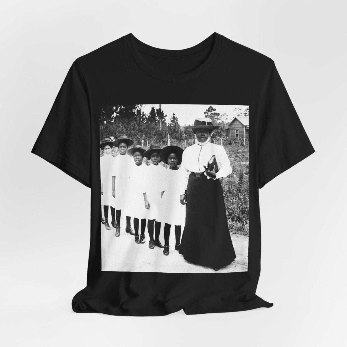 Bethune Girls in Line Shirt - Afrocentric Art by The Trini Gee