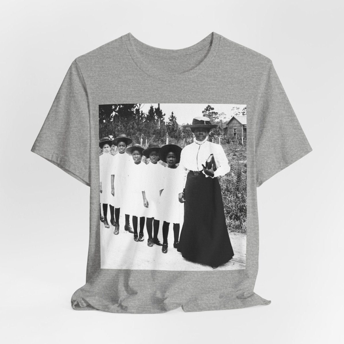 Bethune Girls in Line Shirt - Afrocentric Art by The Trini Gee
