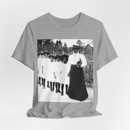 Bethune Girls in Line Shirt - Afrocentric Art by The Trini Gee