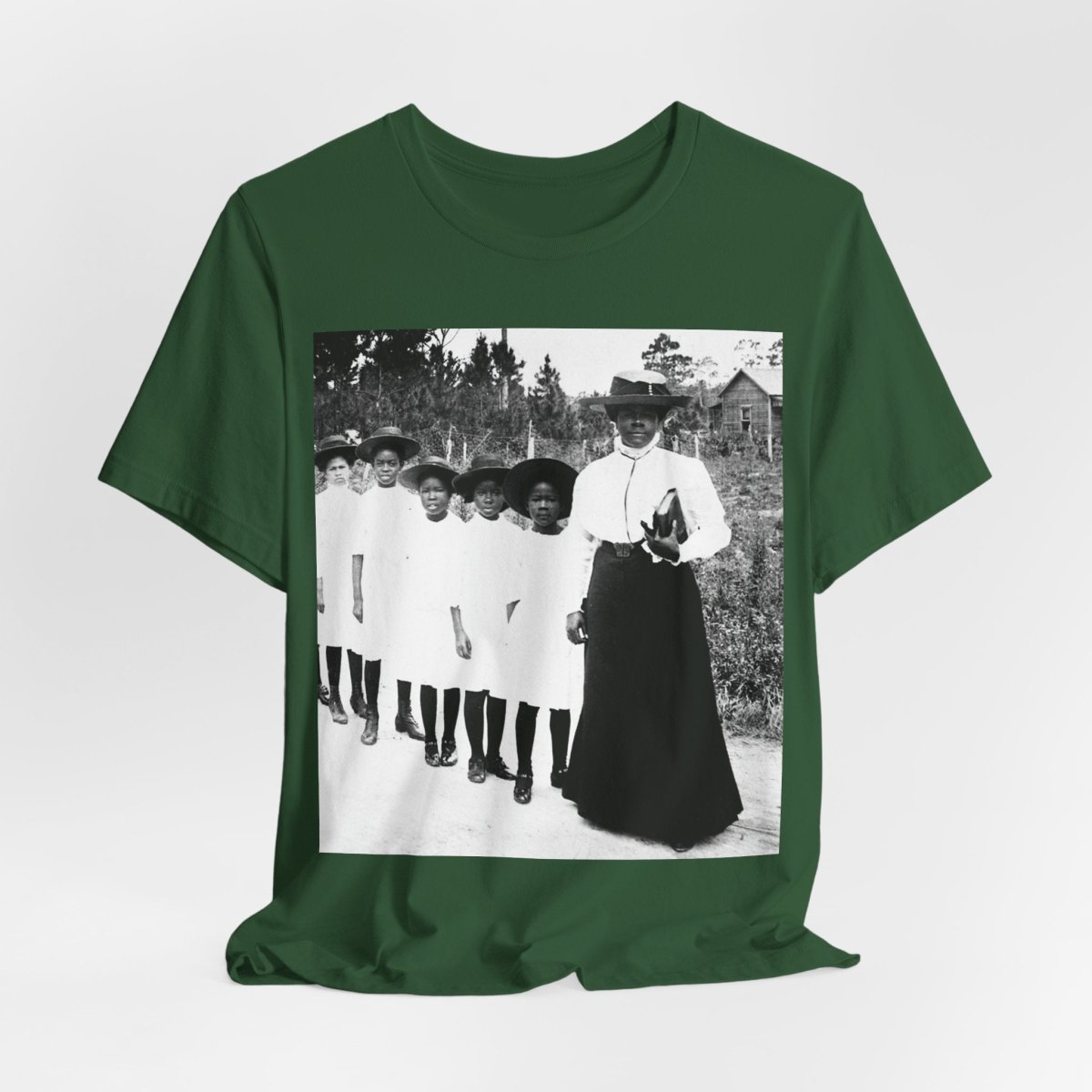 Bethune Girls in Line Shirt - Afrocentric Art by The Trini Gee