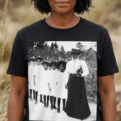 Bethune Girls in Line Shirt - Afrocentric Art by The Trini Gee