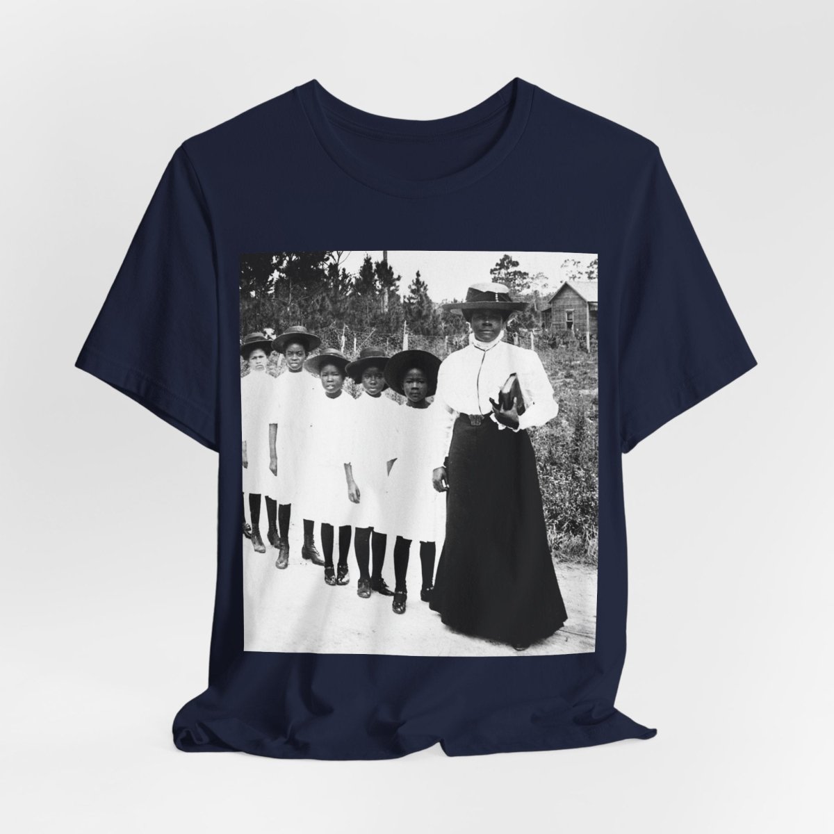Bethune Girls in Line Shirt - Afrocentric Art by The Trini Gee
