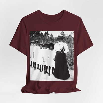 Bethune Girls in Line Shirt - Afrocentric Art by The Trini Gee
