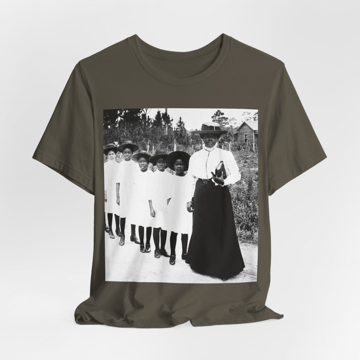 Bethune Girls in Line Shirt - Afrocentric Art by The Trini Gee