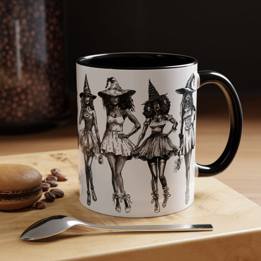 Witches Sketch Accent Mug