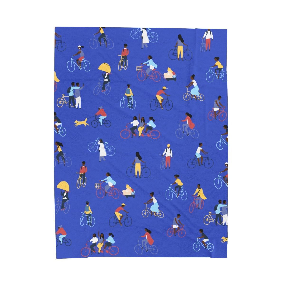 Bike People Blanket - Afrocentric Art by The Trini Gee