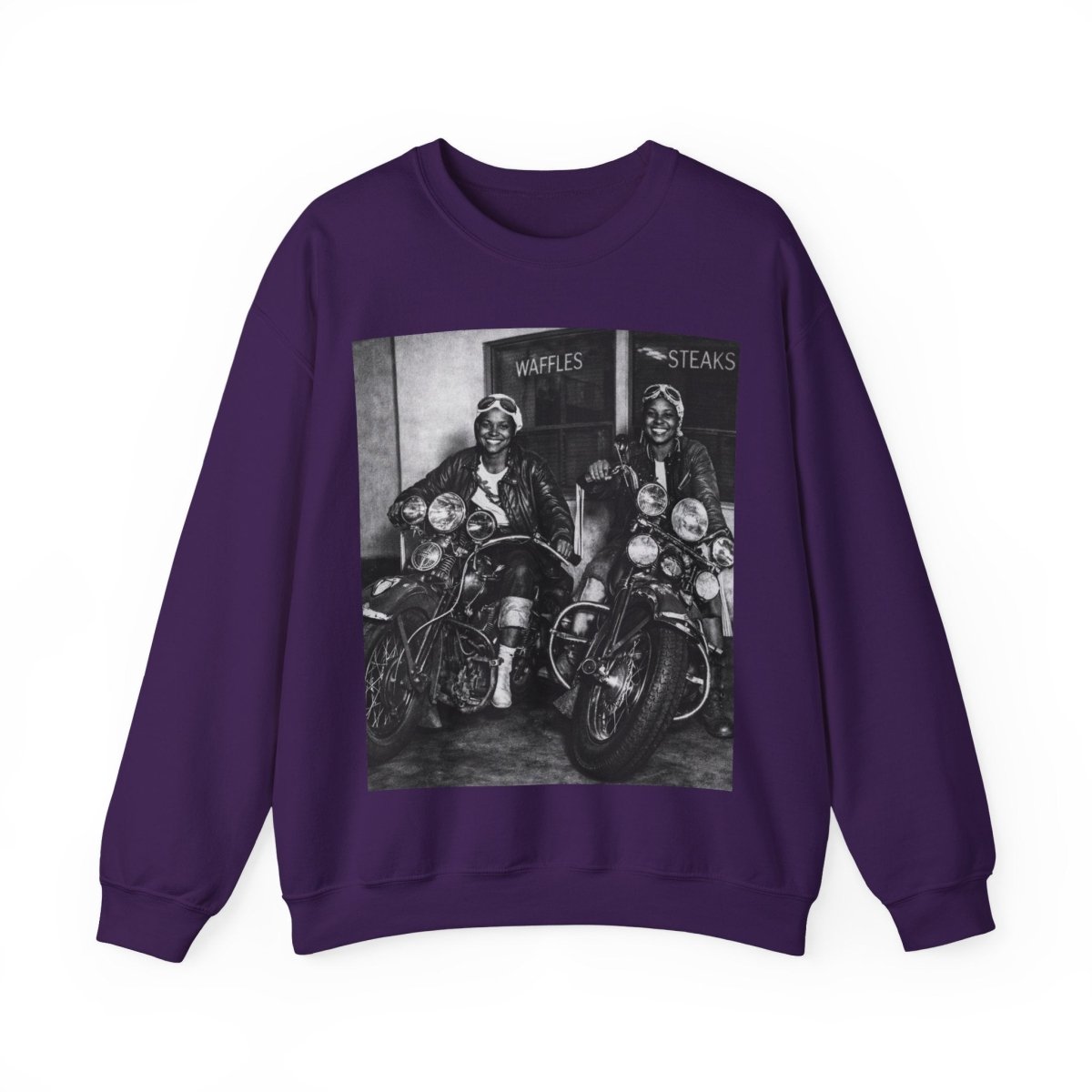 Biker Girls Sweatshirt - Afrocentric Art by The Trini Gee