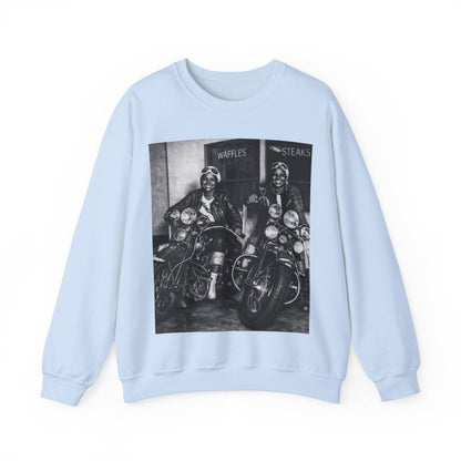 Biker Girls Sweatshirt - Afrocentric Art by The Trini Gee