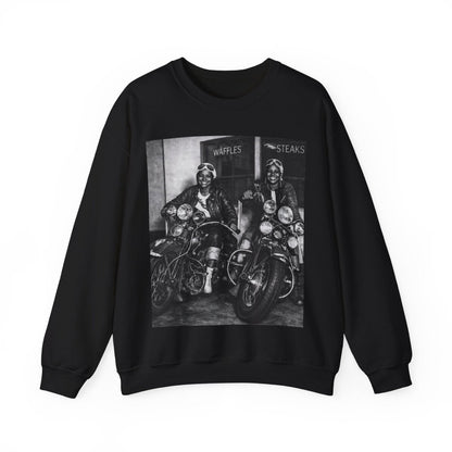 Biker Girls Sweatshirt - Afrocentric Art by The Trini Gee