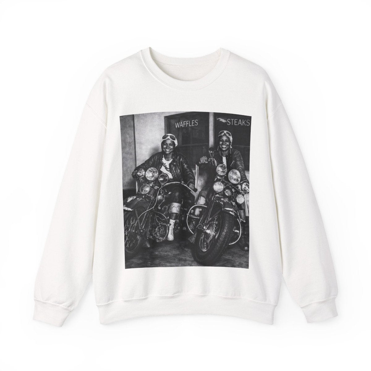 Biker Girls Sweatshirt - Afrocentric Art by The Trini Gee