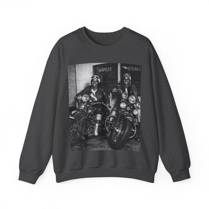 Biker Girls Sweatshirt - Afrocentric Art by The Trini Gee