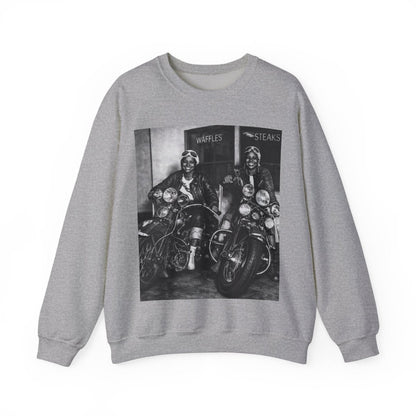 Biker Girls Sweatshirt - Afrocentric Art by The Trini Gee