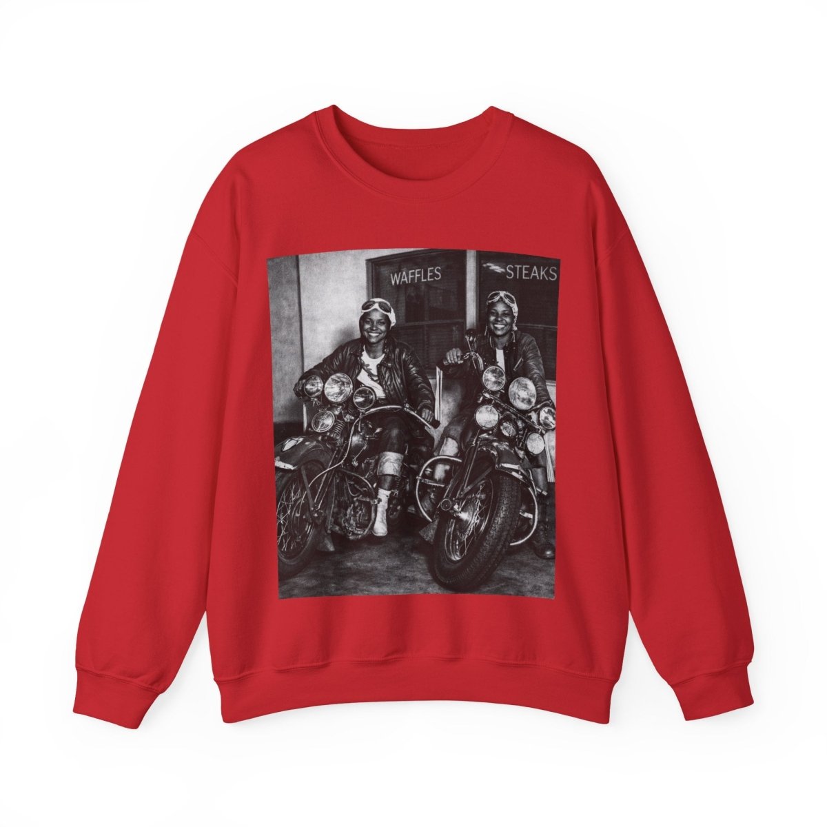 Biker Girls Sweatshirt - Afrocentric Art by The Trini Gee