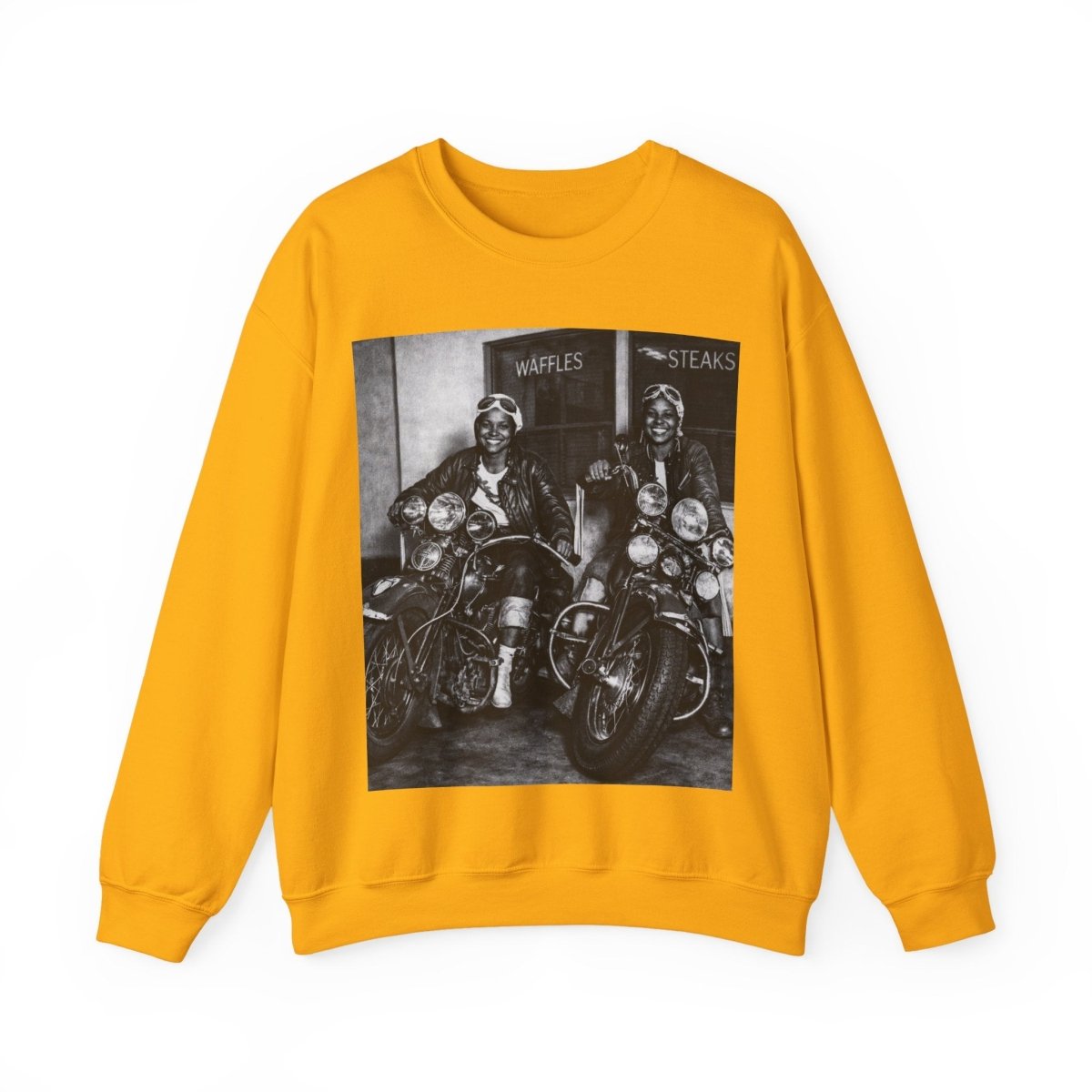 Biker Girls Sweatshirt - Afrocentric Art by The Trini Gee