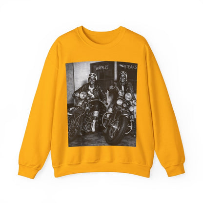 Biker Girls Sweatshirt - Afrocentric Art by The Trini Gee