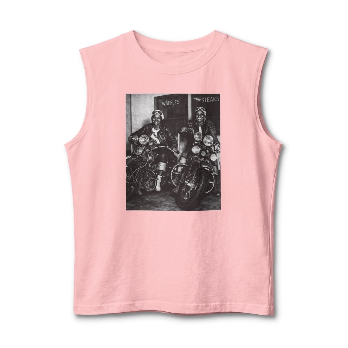 Biker Ladies Muscle Tank - Afrocentric Art by The Trini Gee