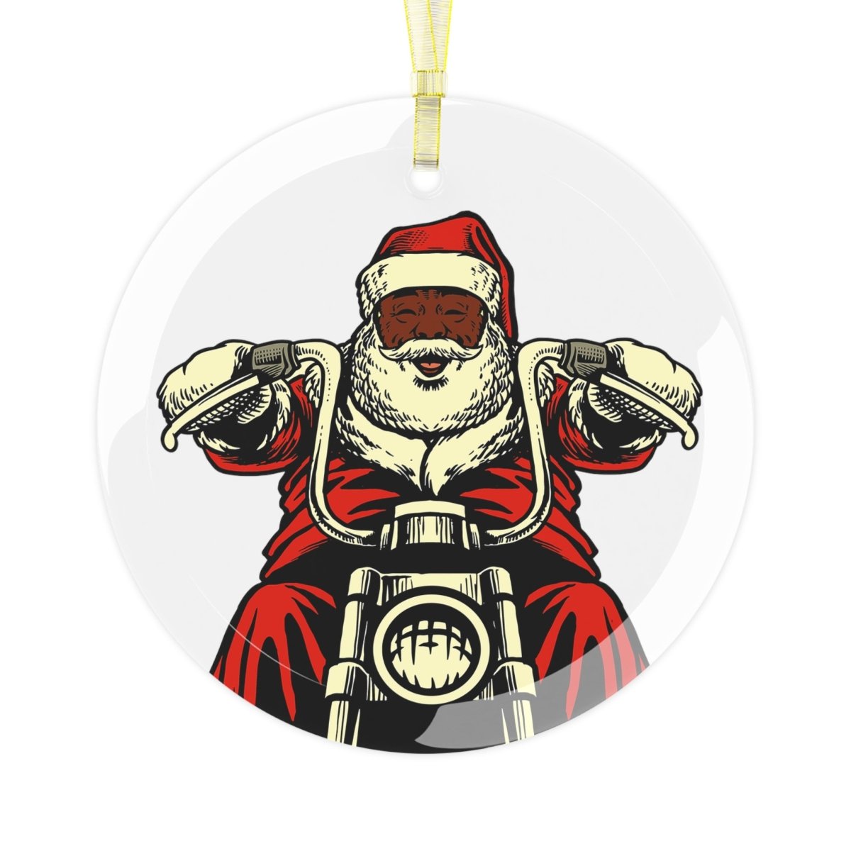 Biker Santa Ornament - The Trini Gee