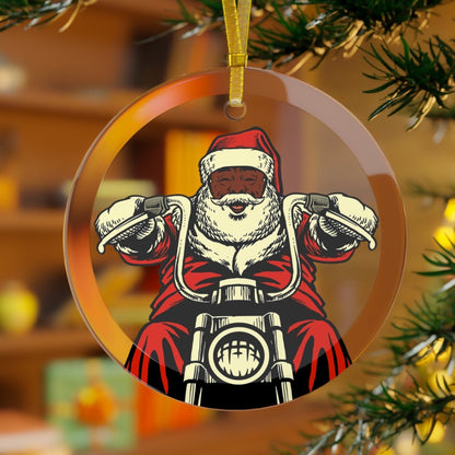 Biker Santa Ornament - The Trini Gee