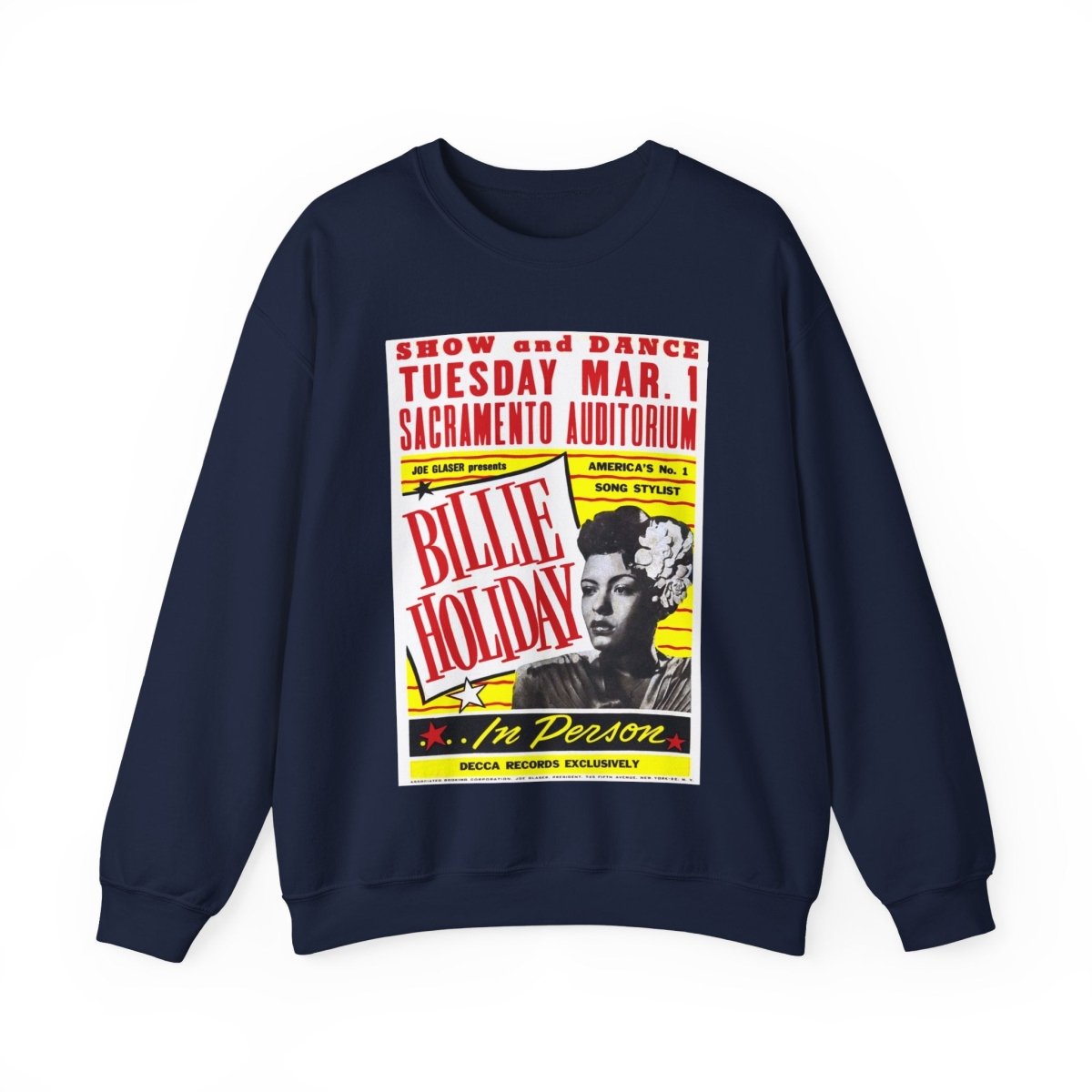 Billie Holiday Poster Sweatshirt - The Trini Gee