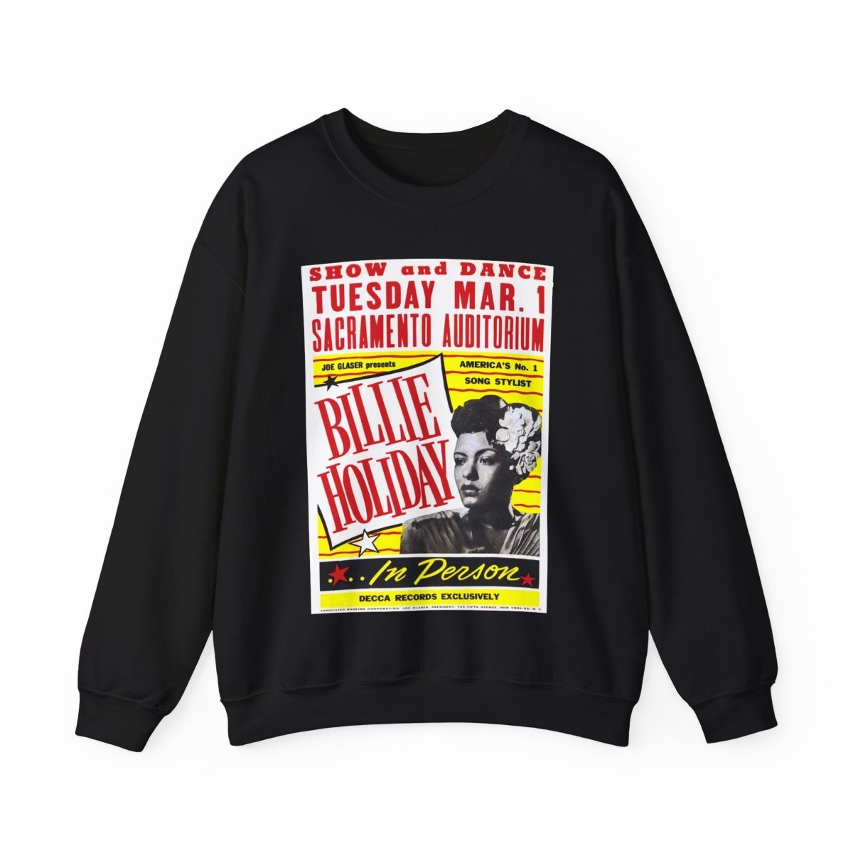 Billie Holiday Poster Sweatshirt - The Trini Gee
