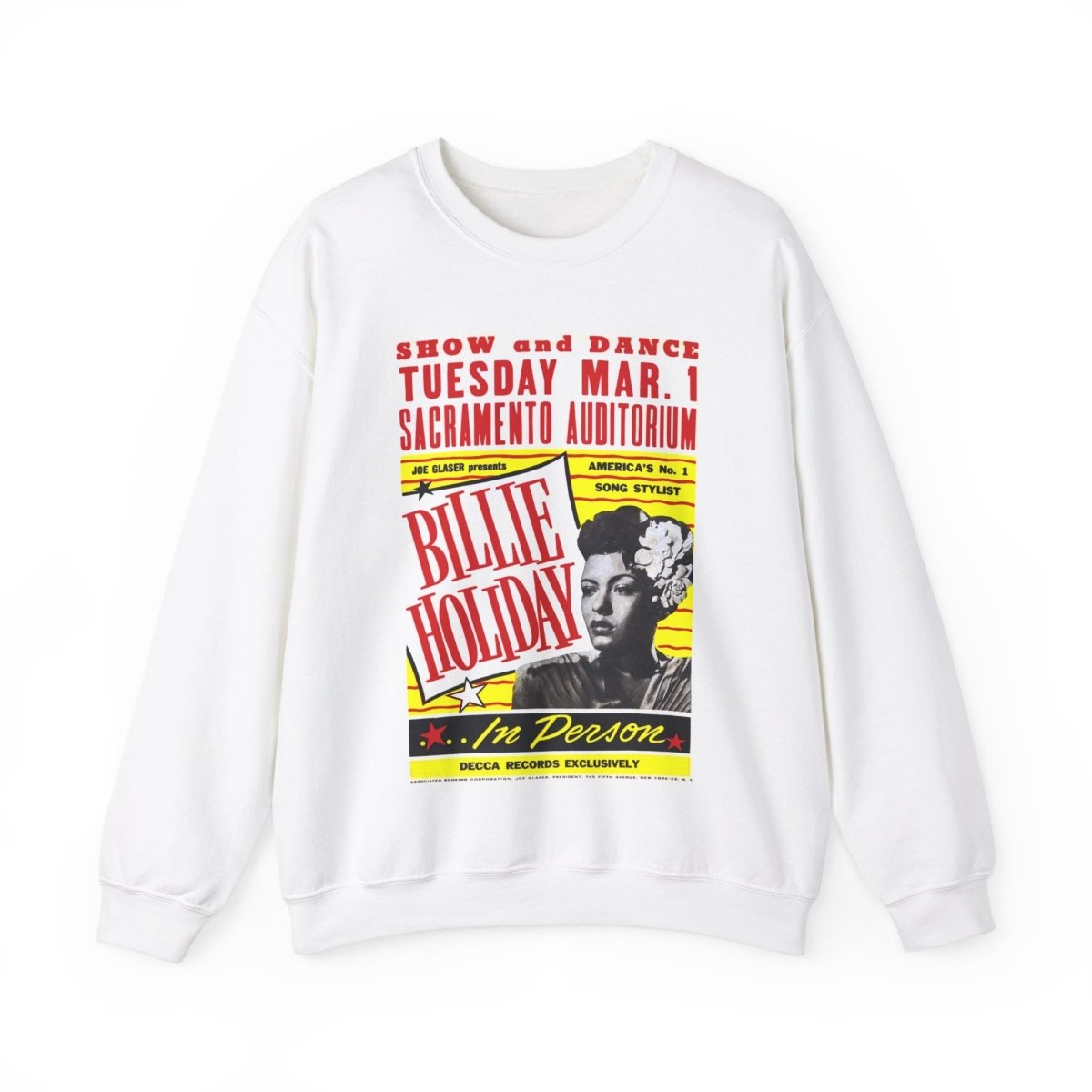 Billie Holiday Poster Sweatshirt - The Trini Gee