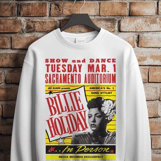 Billie Holiday Poster Sweatshirt - The Trini Gee