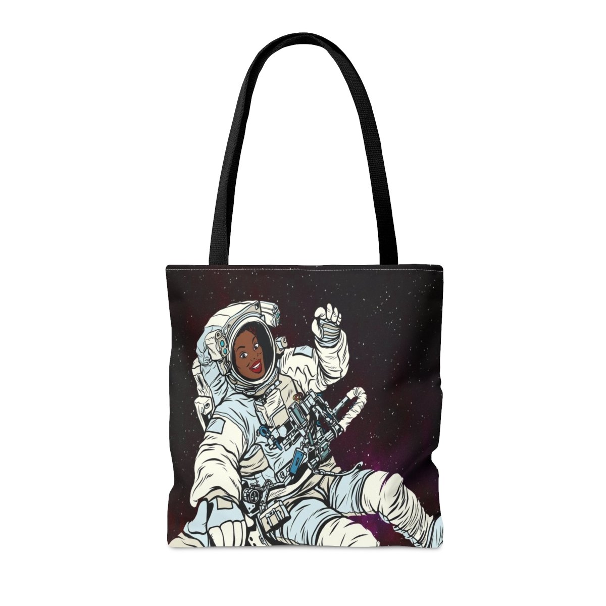 Black Astronaut Tote Bag - Afrocentric Art by The Trini Gee