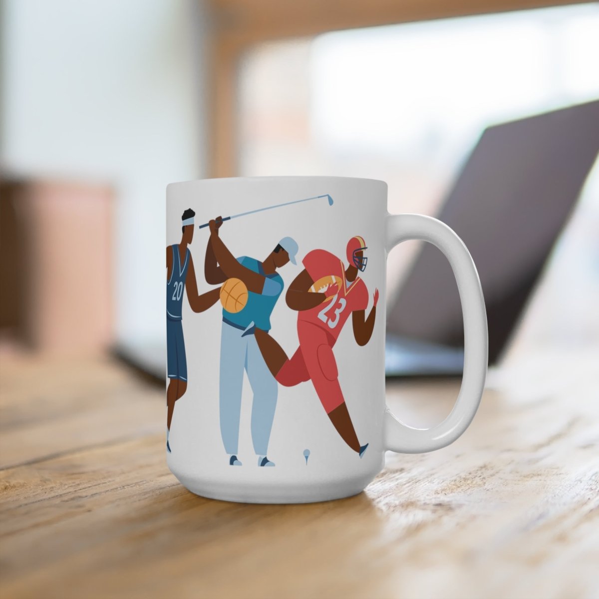 Black Athletes Mug - Afrocentric Art by The Trini Gee