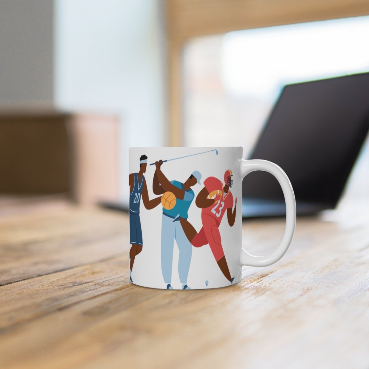 Black Athletes Mug - Afrocentric Art by The Trini Gee