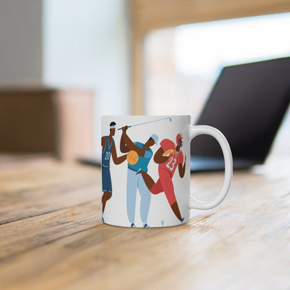 Black Athletes Mug - Afrocentric Art by The Trini Gee