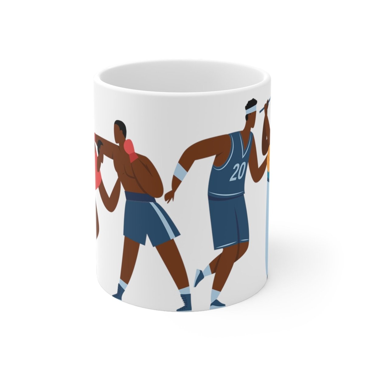 Black Athletes Mug - Afrocentric Art by The Trini Gee