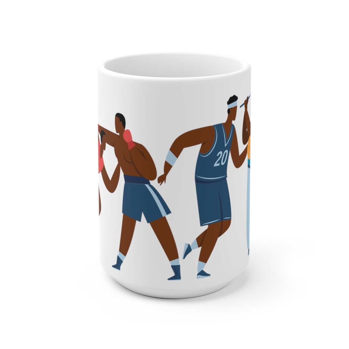 Black Athletes Mug - Afrocentric Art by The Trini Gee
