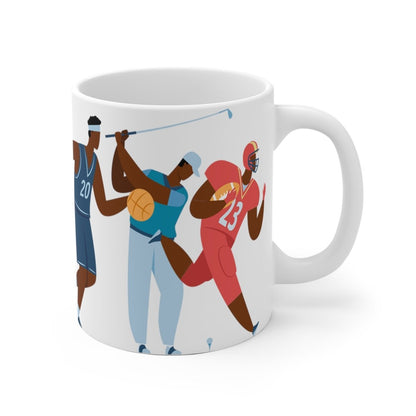 Black Athletes Mug - Afrocentric Art by The Trini Gee