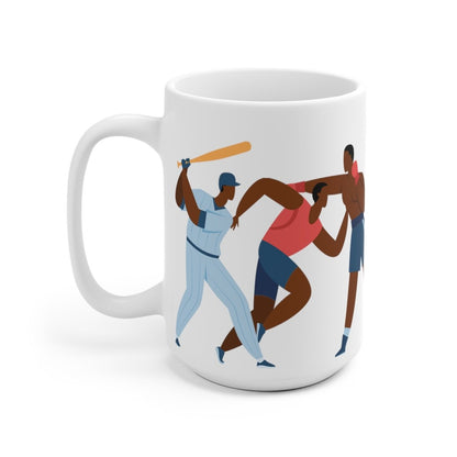 Black Athletes Mug - Afrocentric Art by The Trini Gee