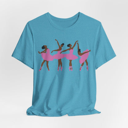 Black Ballerinas Shirt - Afrocentric Art by The Trini Gee