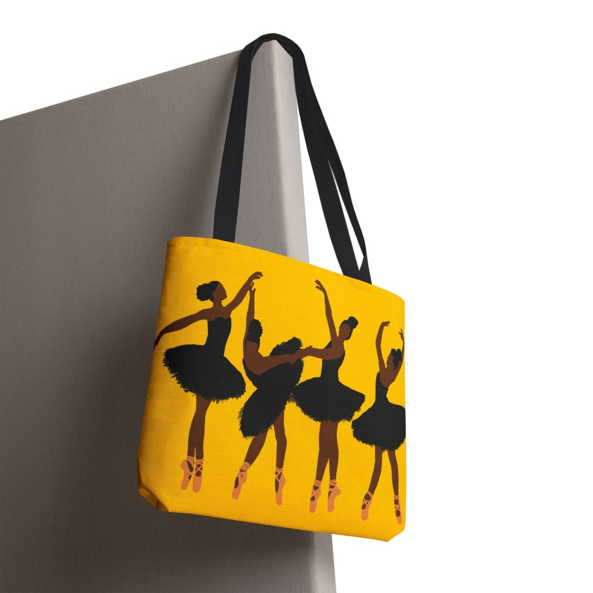 Black Ballerinas Tote Bag - Afrocentric Art by The Trini Gee