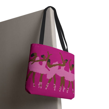 Black Ballerinas Tote Bag - Afrocentric Art by The Trini Gee