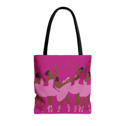 Black Ballerinas Tote Bag - Afrocentric Art by The Trini Gee