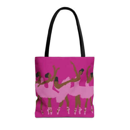 Black Ballerinas Tote Bag - Afrocentric Art by The Trini Gee
