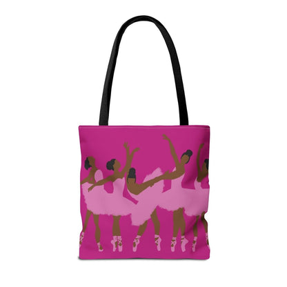 Black Ballerinas Tote Bag - Afrocentric Art by The Trini Gee
