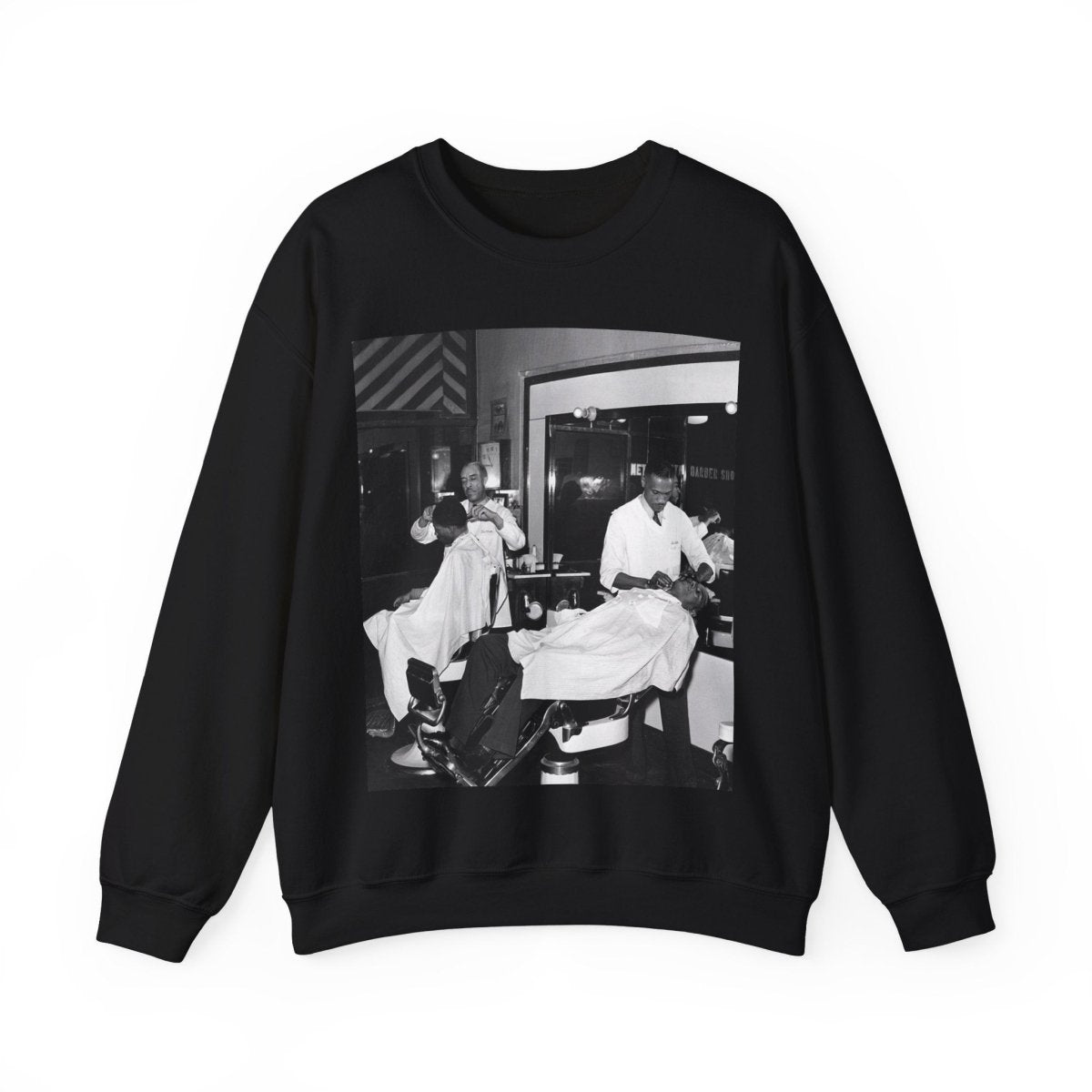 Black Barber Shop Sweatshirt - The Trini Gee