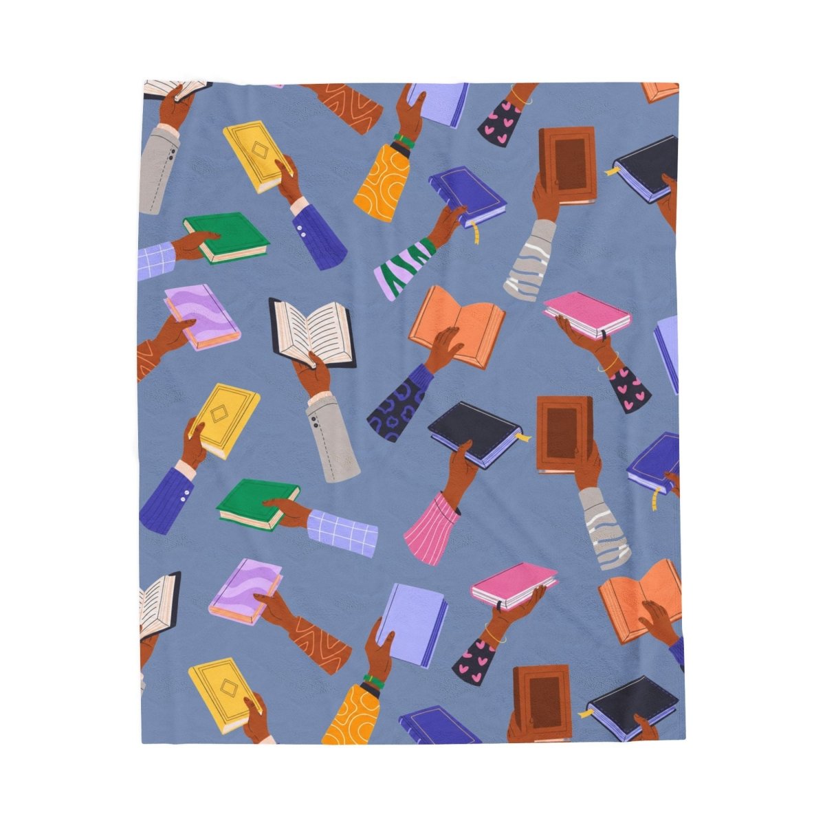 Black Book Lover Throw Blanket - Afrocentric Art by The Trini Gee