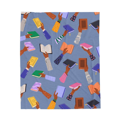 Black Book Lover Throw Blanket - Afrocentric Art by The Trini Gee